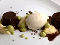 Warm Chocolate, Frozen Coconut—the dish Vettel called "astonishing."