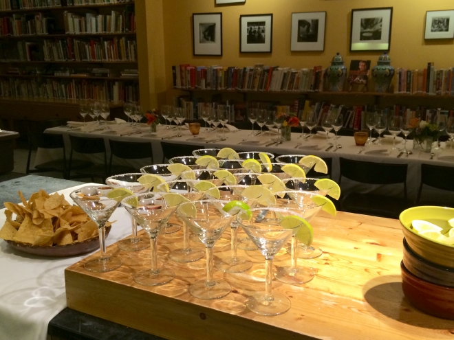 Long Table Margaritas in Library