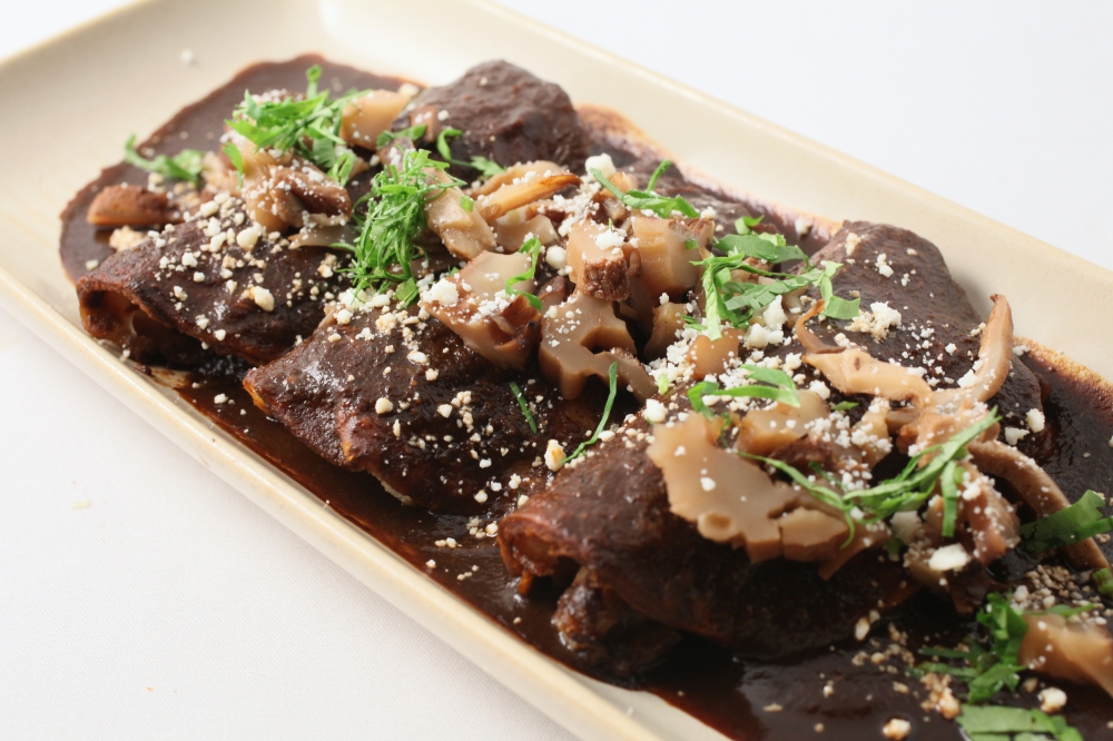 Woodland Mushroom Enchiladas