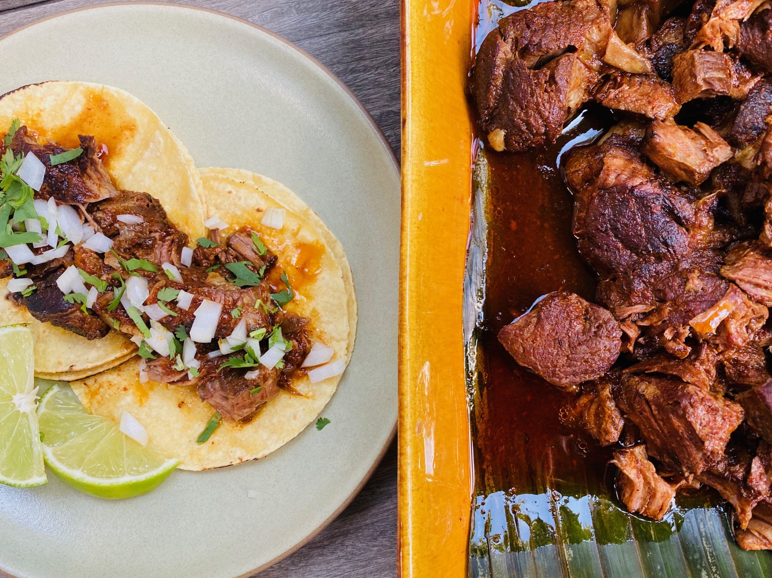 Rick BaylessSlow-Cooked Lamb or Beef Barbacoa tacos - Rick Bayless