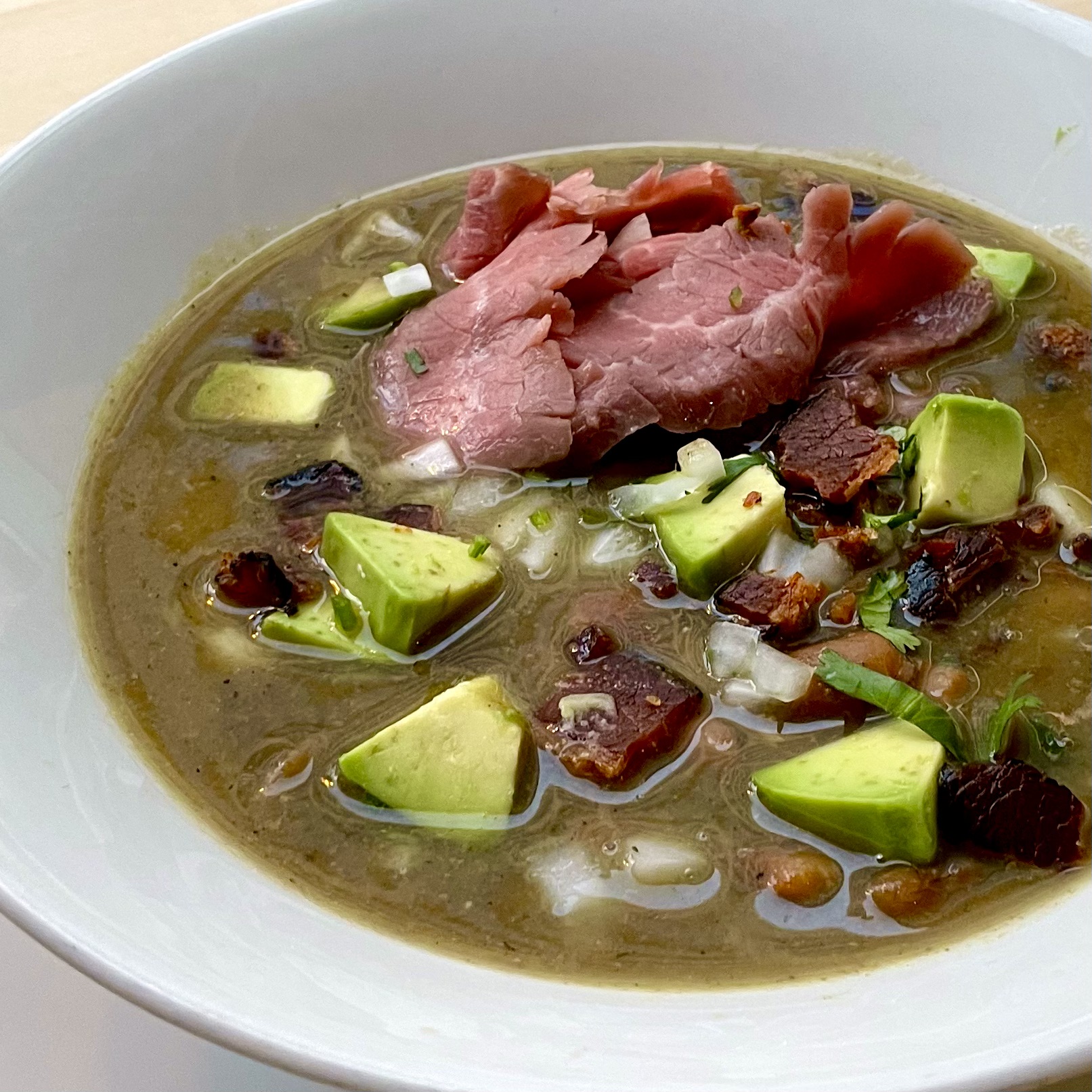 Carne en su Jugo Caldo