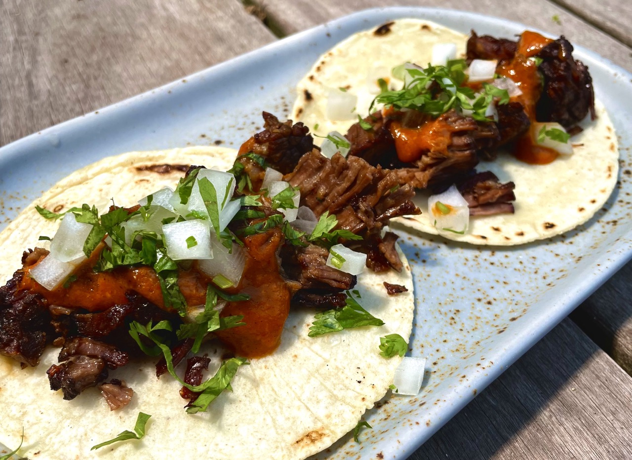 Rick BaylessCrisped, Slow-Cooked Beef Tacos - Rick Bayless