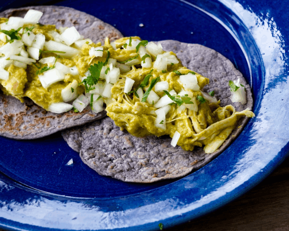 Green Mole Tacos