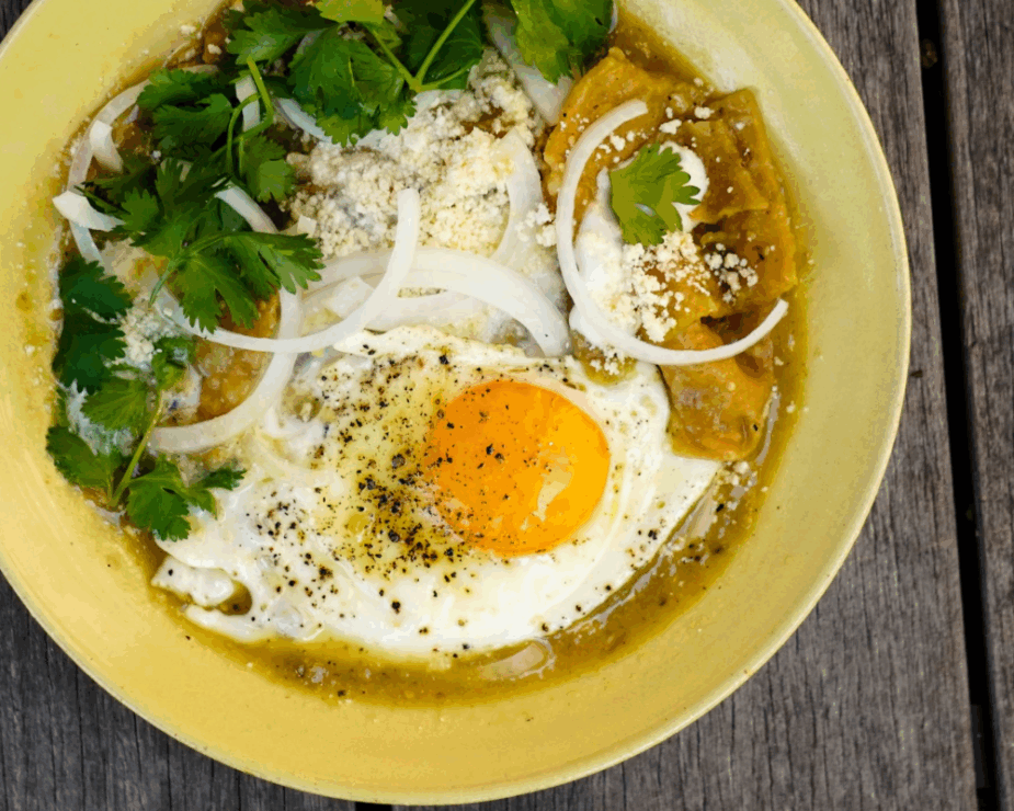 Tomatillo-Sauced Chilaquiles