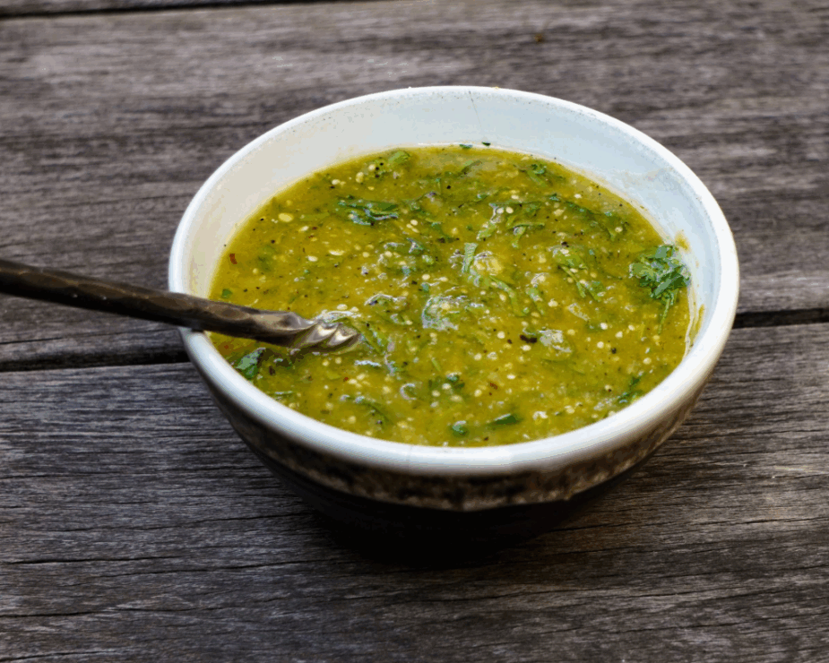 Roasted Tomatillo Sauce Base